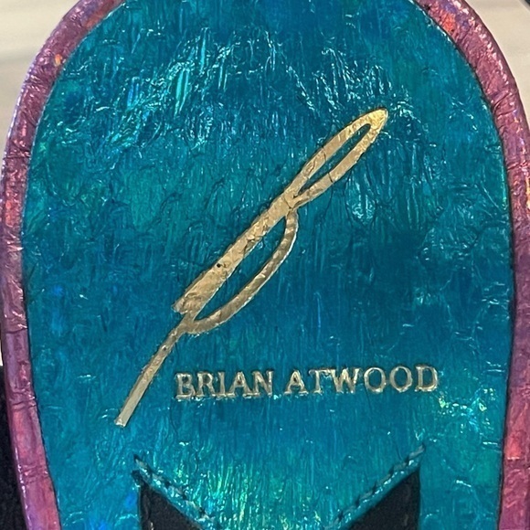 Brian Atwood Fontenay Hologram Snake Embossed Platform Pump sz 7.5 Brand New 🔥 - Picture 9 of 12